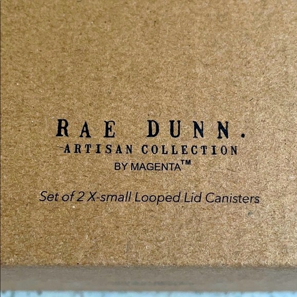 ❗️RAE DUNN PINK HAIR TIES & BOBBY PINS MINI CANISTER MODERN FARMHOUSE ORGANIZER - Picture 5 of 7